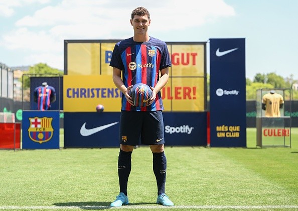 Christensen en presentación. Getty.