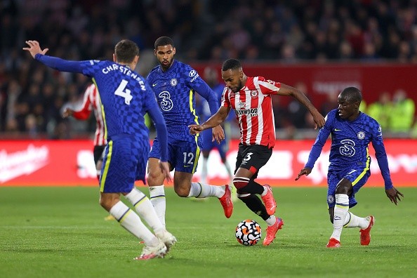 Loftus-Cheek y Kanté en marca con Chelsea. Getty.