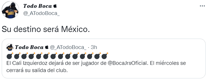 Carlos Izquierdoz regresaría a Santos Laguna. (@_ATodoBoca_)