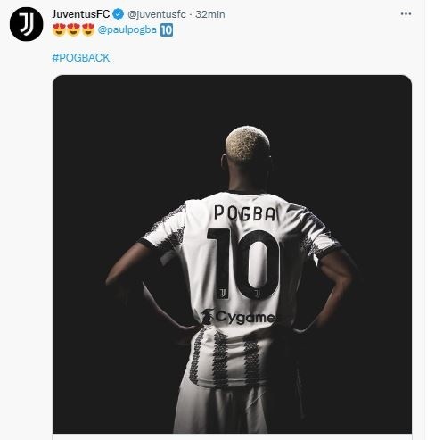 Paul Pogba (Twitter Juventus)