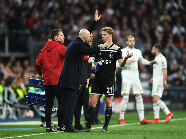 Erik Ten Hag y Frenkie de Jong: Getty