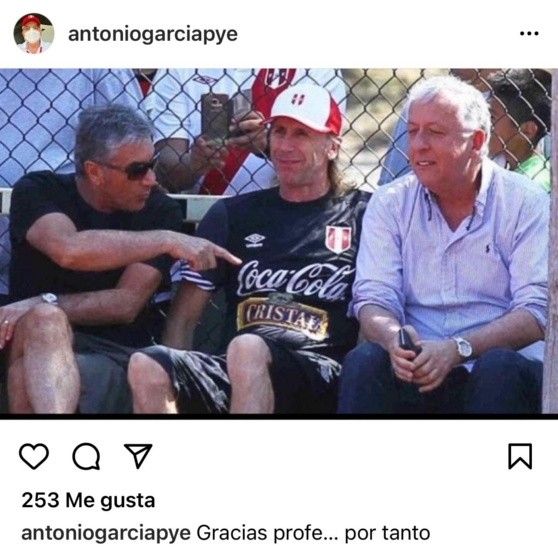 El post de Antonio García Pye en Instagram.