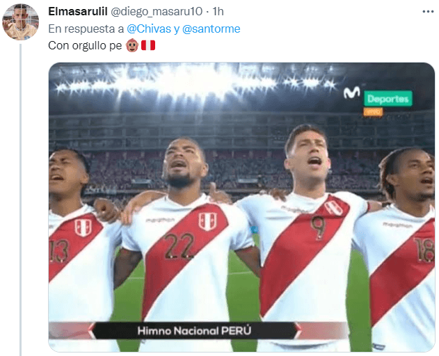 Afición de Chivas contra Ormeño en Twitter.