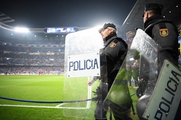 Despliegue policial en el Bernabéu: Getty