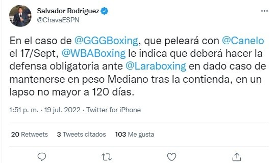 Foto: TW / Salvador Rodríguez