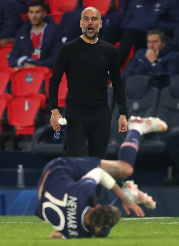 Pep Guardiola y Neymar: Getty