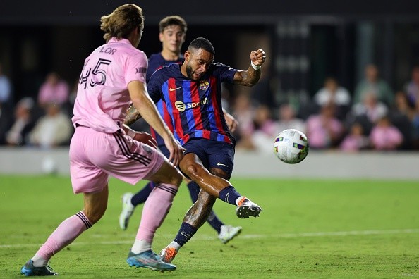 Barcelona ante Inter Miami. Getty.