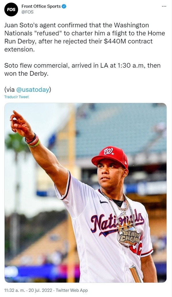 Juan Soto reps Washington Nationals in 2022 MLB All-Star Game: D.C. drama  plays out in LA - Federal Baseball
