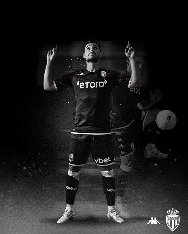 Segunda camiseta de Mónaco para la temporada 2022-23