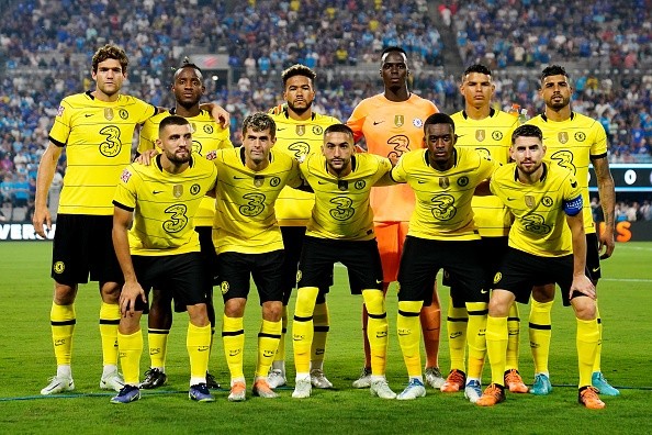 Equipo de Chelsea en amistoso. Getty.