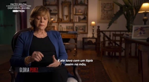 Glória Perez na série documental Pacto Brutal. Foto: Reprodução/YouTube HBO Max Brasil