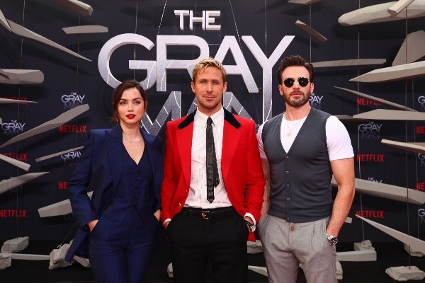 Ana de Armas, Ryan Gosling y Chris Evans protagonizan The Gray Man (Getty).