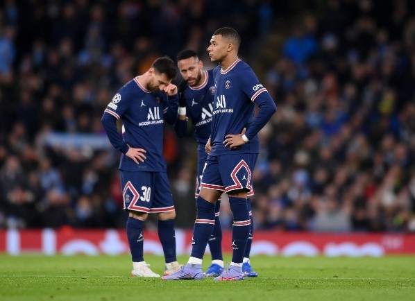 Kylian Mbappé, Lionel Messi y Neymar: Getty