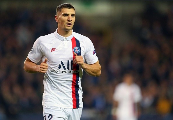 Meunier en PSG. Getty.