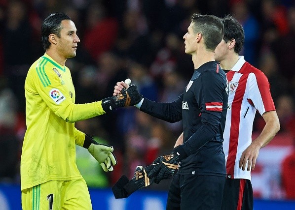 Keylor y Kepa en 2017. (Getty)