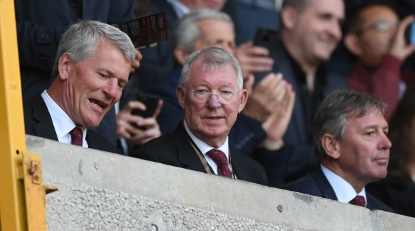 Gill, Ferguson y Robson, el nuevo consejo de fútbol en Old Trafford (Getty Images)