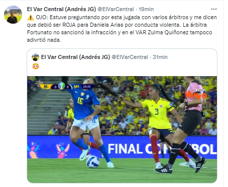 Las Jugadas Que Llenan De Dudas A Colombia En La Final De Copa Contra ...