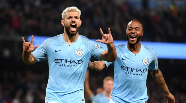 Agüero y Sterling, excompañeros en Manchester City