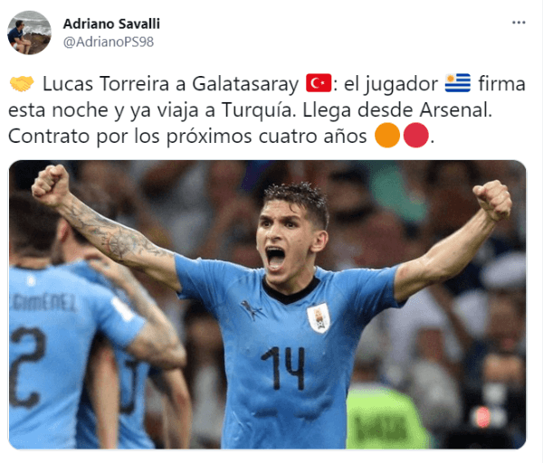 Torreira seguirá su carrera en Europa.