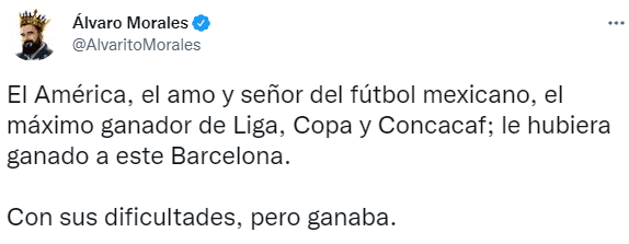 Álvaro Morales contra Pumas en Twitter.