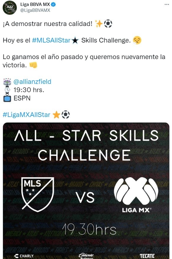 Charly Liga MX 2022 All Star Game Skills Challenge Special Edition