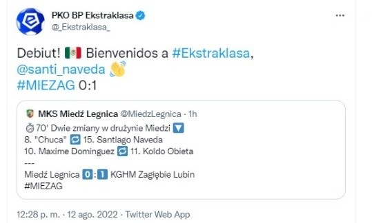 Twitter Liga de Polonia
