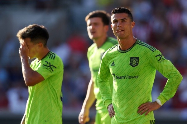 Cristiano Ronaldo y la derrota ante Brentford: Getty 