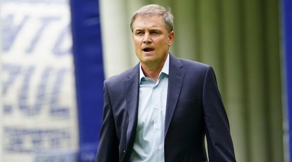 Ciudad de Mexico, 14 de agosto de 2022. Diego Aguirre, Director Tecnico, durante el partido de la jornada 8 del torneo Apertura 2022 de la Liga BBVA MX, entre la Máquina Celeste del Cruz Azul y los Diablos Rojos del Toluca, celebrado en el estadio Azteca. Foto: Imago7/ Rafael Vadillo