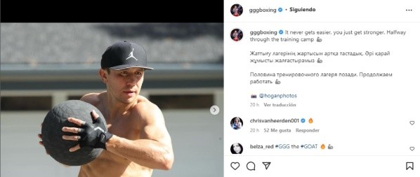 Foto: IG / Gennady Golovkin