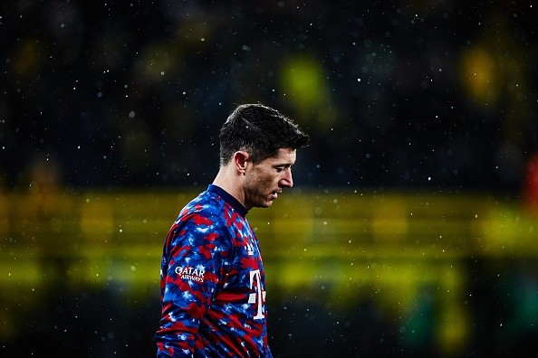 Robert Lewandowski con Bayern. Getty.