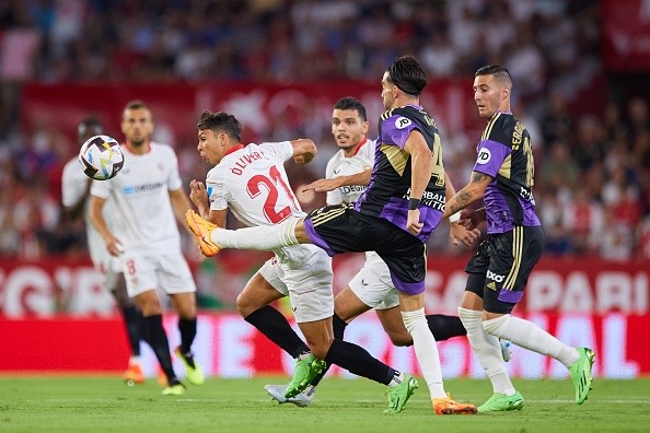 Acción de juego en Sevilla. Getty.