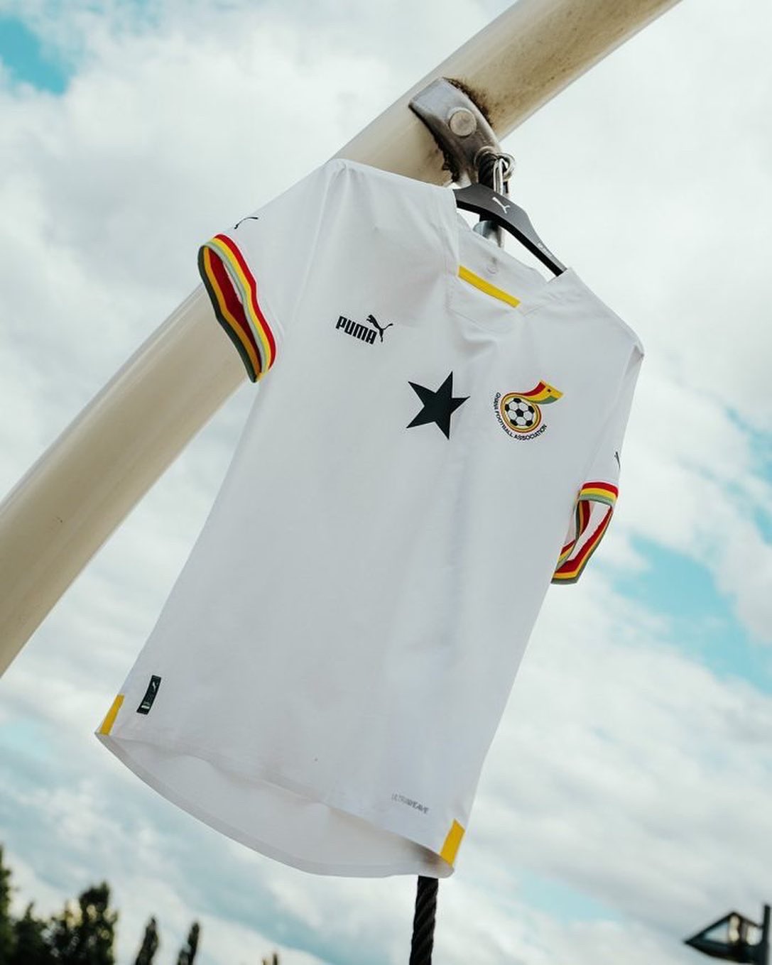 Camiseta titular de Ghana para Qatar 2022 (Fuente: Puma Football)