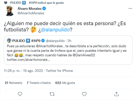 Foto: TW / Álvaro Morales.