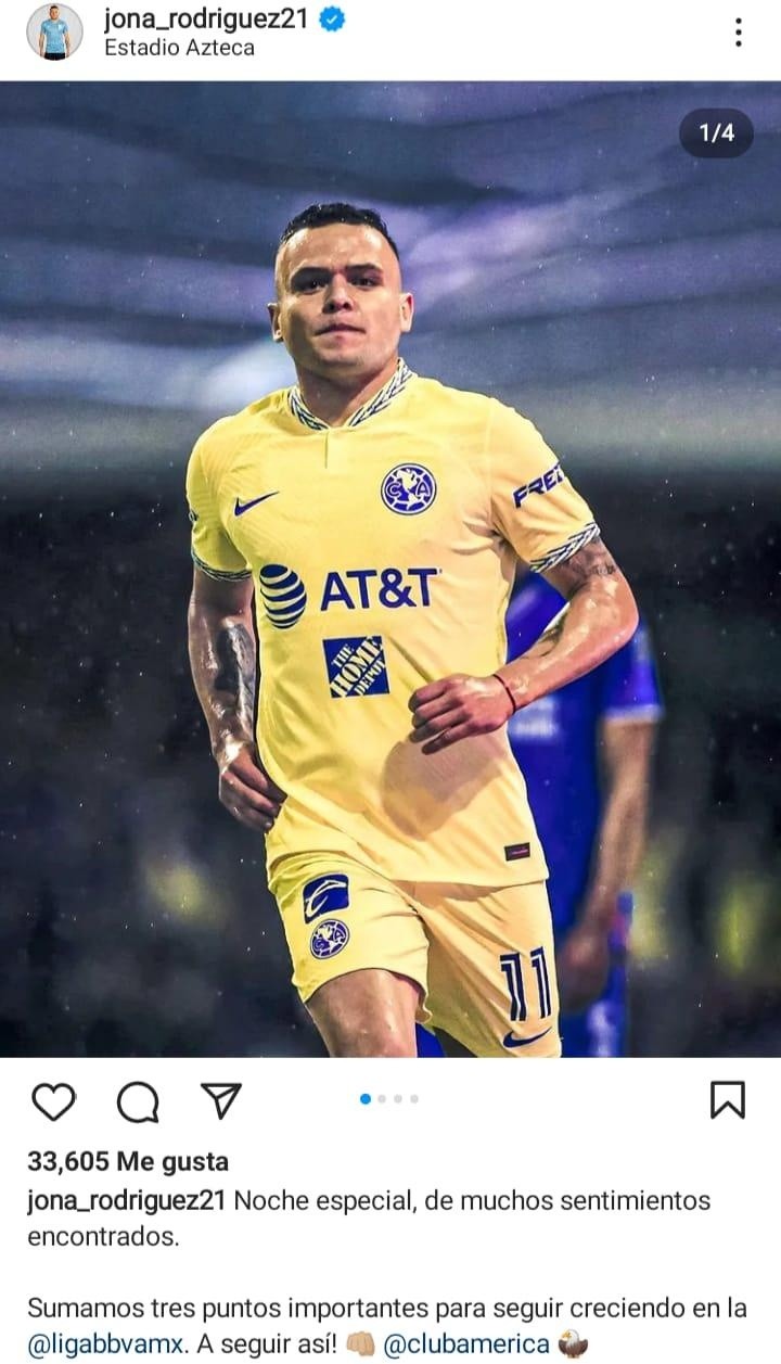 La publicación de Cabecita tras el Clásico Joven. (@jona_rodriguez21)