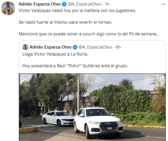 Velázquez, presente en La Noria. (@A_EsparzaOteo)