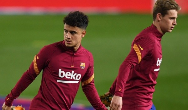  Philippe Coutinho y Frenkie de Jong: Getty 