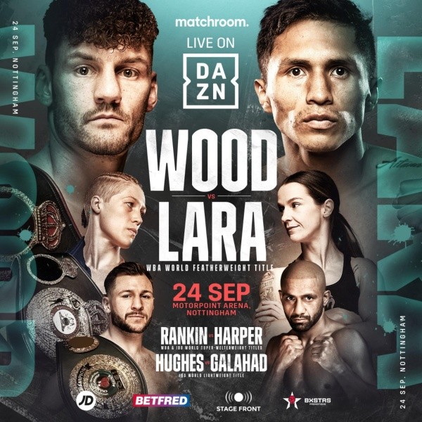 Lara retará a Leigh Wood por el Título Mundial Pluma. (Foto: Matchroom Boxing)