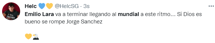 Afición pide a Emilio Lara para Qatar 2022. (Twitter)