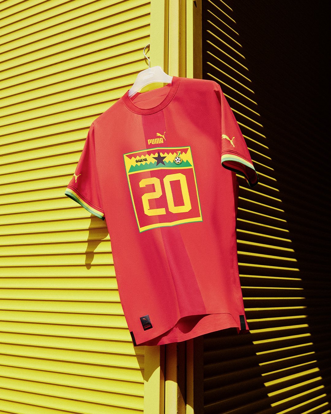 Camiseta alternativa de Ghana para Qatar 2022 (Foto: Puma Football)