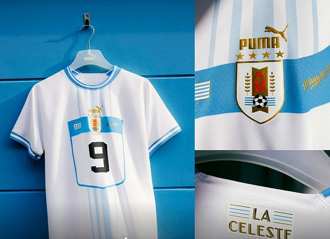 Camiseta alternativa de Uruguay para Qatar 2022 (Fotos: Puma Football)