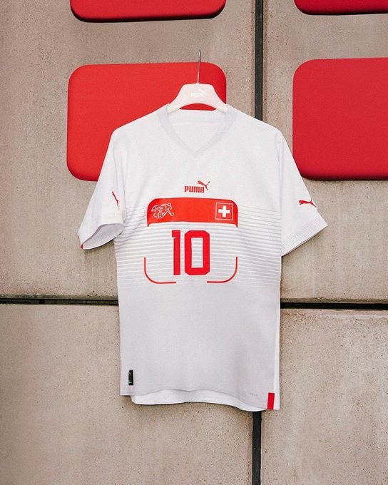 Camiseta alternativa de Suiza para Qatar 2022 (Foto: Puma Football)