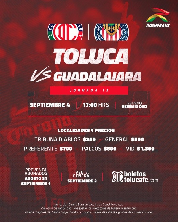 Foto: Twitter Toluca