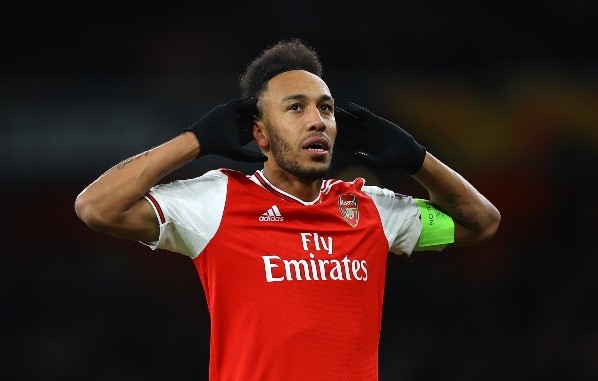 Pierre-Emerick Emiliano en Arsenal (Getty)