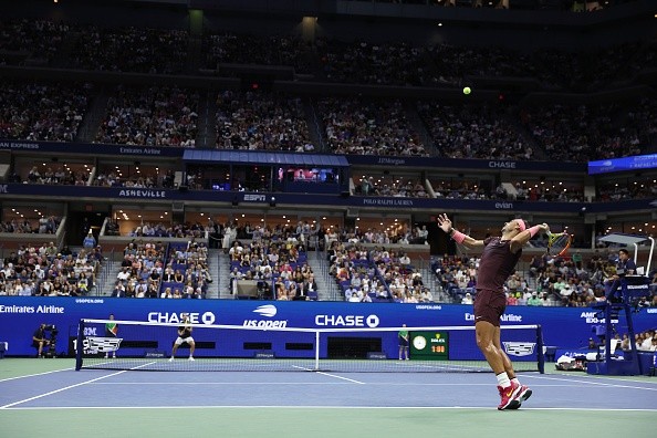 Gasquet y Nadal en acción. Getty.