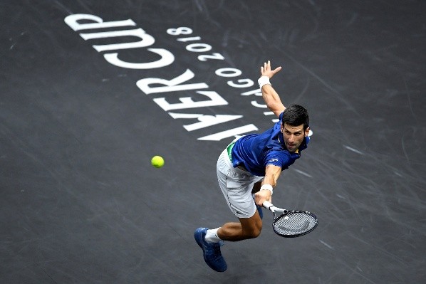 Novak Djokovic en la Laver Cup (Getty)
