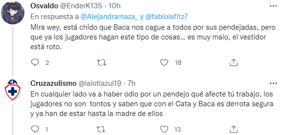 Afición habla de la foto de Lira en Twitter.