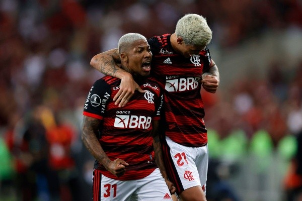 Marinho y Pedro, los autores de los goles de Flamengo (foto: Getty)