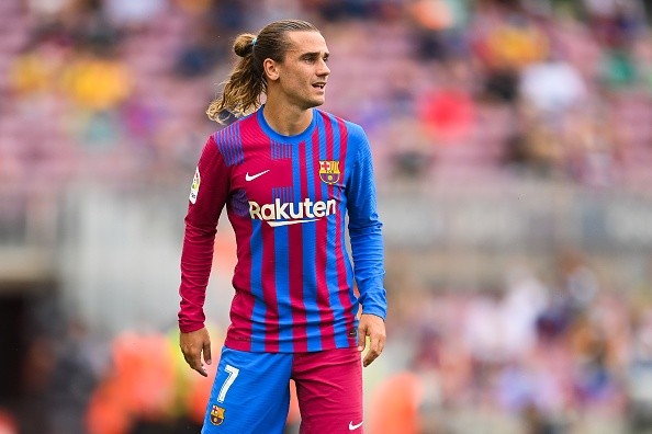 Griezmann en juego con Barcelona. Getty.