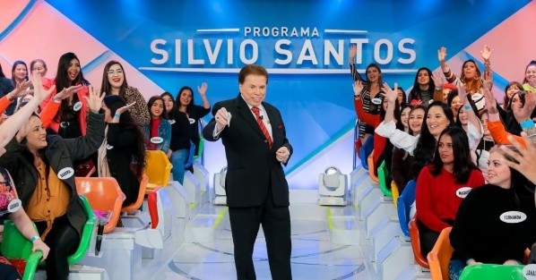 Silvio Santos durante programa. Foto: Reprodução - Lourival Ribeiro/SBT