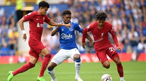 Fabio Carvalho y Luis Díaz, Liverpool vs Everton